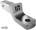 2" aluminum ball mount, 1" rise / AX20