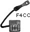4 way flat connector cover, car end / F4CC