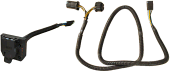 OEM T-connector w/7 1/2' long 7 blade OEM plug wire harness, set / F7CF