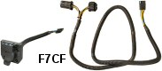 OEM T-connector with 7 blade plug for 5th wheels & camplers, set / F7CF