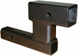 2" to 2" hitch adapter with 5" rise & drop for use with tow bars and hitch acc. - 5,000 lb (200 lb tongue) extends hitch 7 1/2", black / HTT5