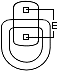 Bolt-on Lashing Ring / dimension diagram