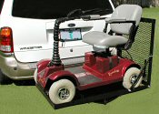 rigid scooter carrier with 12" longer ramp, black / MSCL
