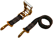 2" x 8' long car tie down strap, 2 piece - 10,000 lb capacity / TSC8