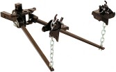 Straight square bar style weight distributing hitch - 800 lb tongue capacity / TW08