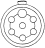 7 way round pin diagram