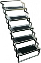 Five Step Aluminum Scissor Stair, 24" wide / AS25