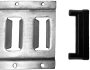 end plug for E-Track, black plastic / ETEB