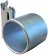 2" round x 2" lg. horizontal holder for E-Track, zinc / ETHH