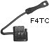 4 way flat connector cover, trailer end / F4TC