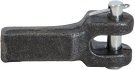 5/16" forged safety chain retainer, weld-on, raw / MR31