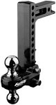 10" drop ball mount w/2" & 2 5/16" ball-12,000 lb, black / SC10